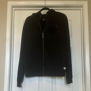 Vuori Men's Black Zip-Up Sweater